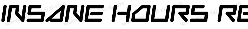 Insane Hours Regular字体转换